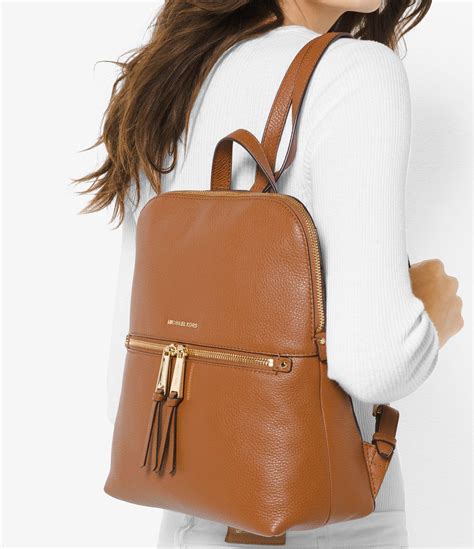 michael kors slim leather backpack|Michael Kors Backpack price philippines.